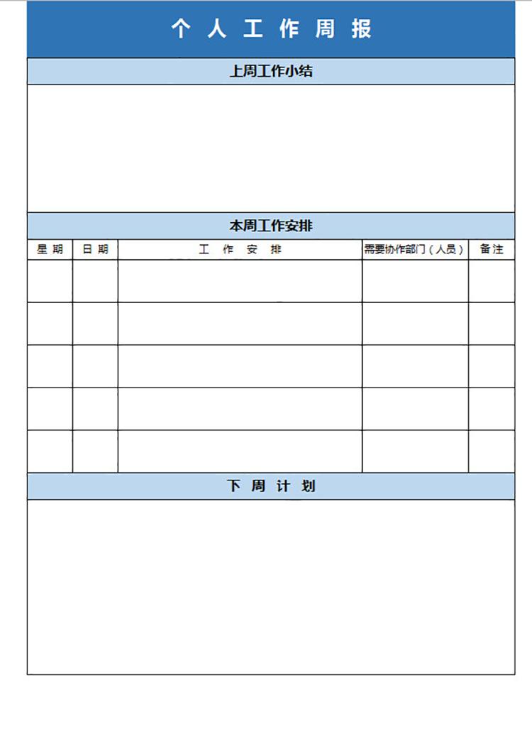 個人工作周報-1