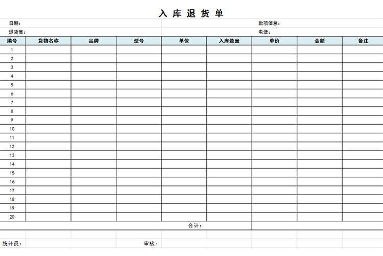 入庫(kù)退貨單-1
