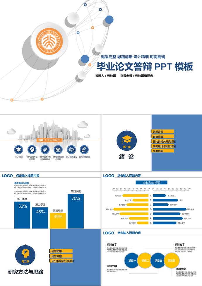 大氣簡潔畢業設計論文答辯PPT