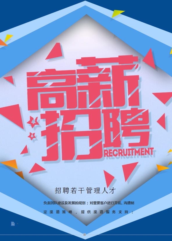 創(chuàng)意空間招聘海報