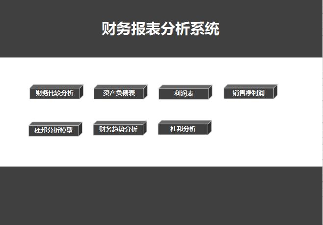財務報表管理系統excel表格模板