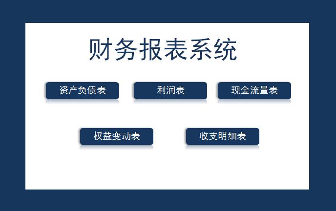 財(cái)務(wù)報(bào)表系統(tǒng)excel模板