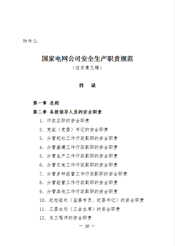 國家電網(wǎng)公司安全生產(chǎn)職責(zé)規(guī)范word模板