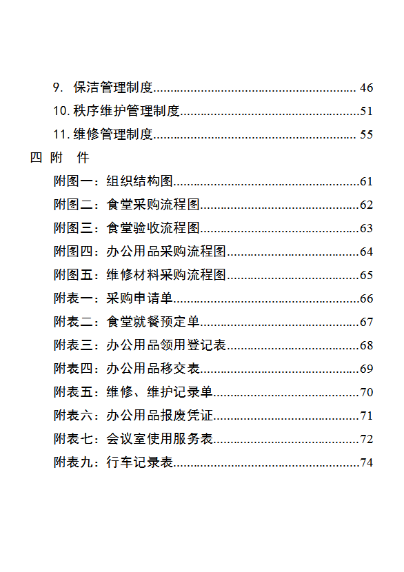行政事業(yè)單位后勤服務(wù)中心管理制度匯編word模板-1