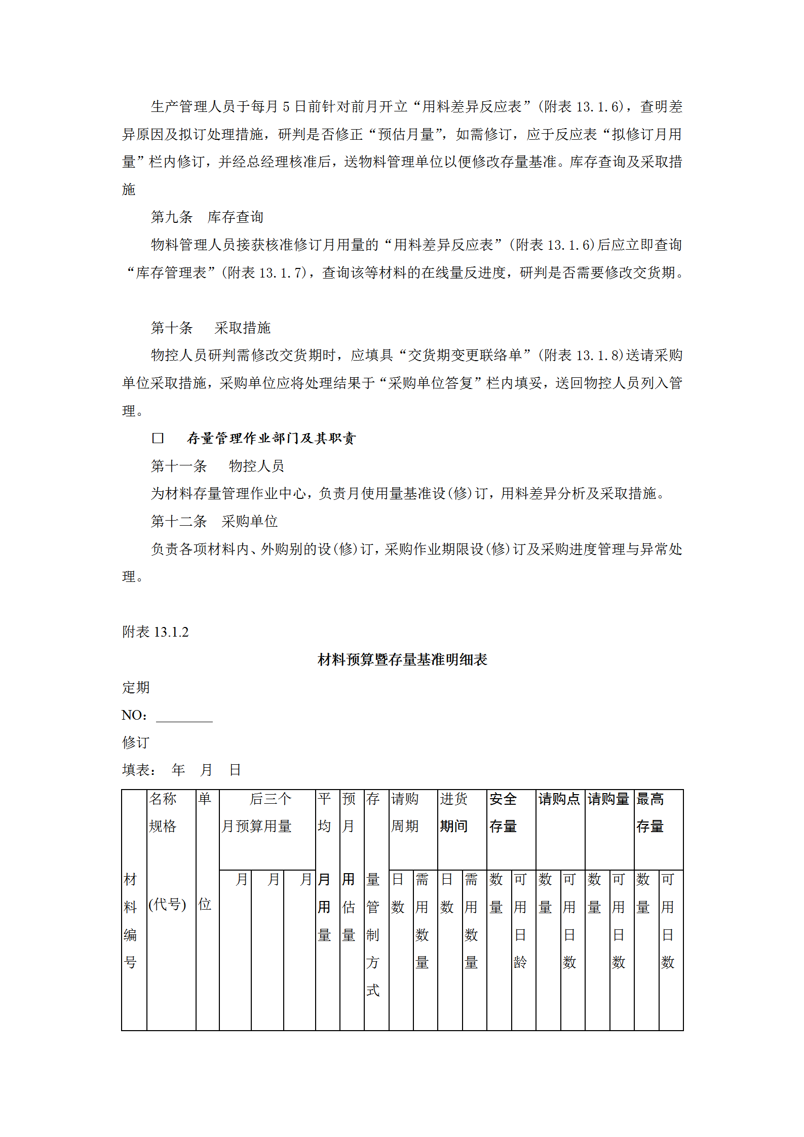 庫存量管理作業(yè)規(guī)范word模板-1
