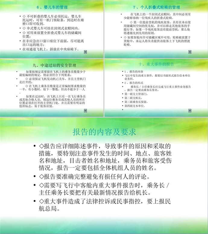 客艙安全管理規范教材PPT模板-4