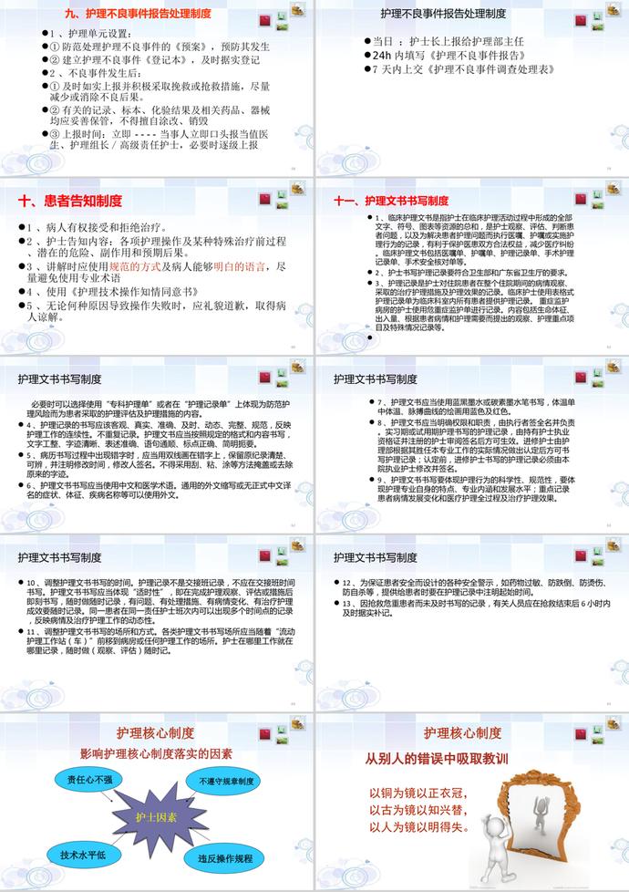 醫(yī)院護理核心工作制度范本PPT模板-6