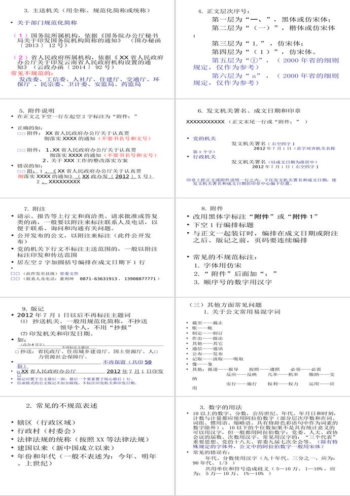 黨政機關公文處理工作條例PPT模板-3