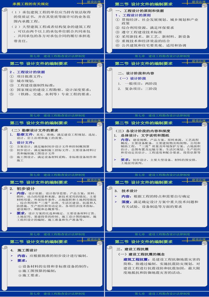 第7章建設工程T勘察設計法律制度PP模板-1