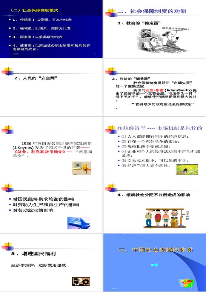 社會保障制度建設PPT模板-1