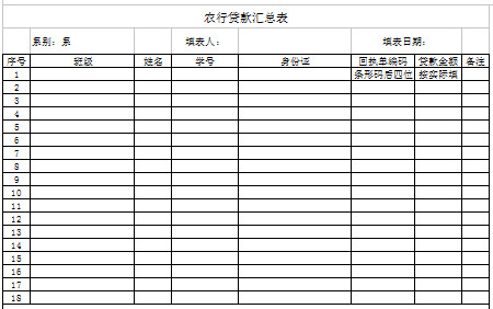農行貸款匯總表-1