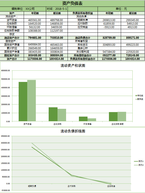 公司資產負債表帶有圖像