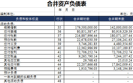 合并資產負債表-1